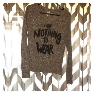 Long sleeve grey shirt